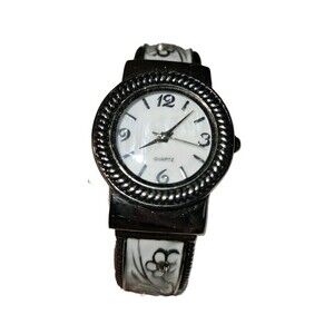 Womens Watch With White Bracelet With Jewels
